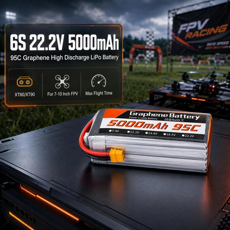 6S 22.2V 5000mAh 95C 그래핀 리튬 폴리 - 6S Lipo Battery 22.2V 5000Mah 리뷰 및 가격