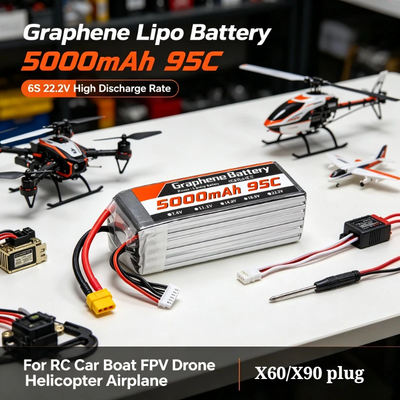 5000mAh 6S 22.2V 95C 그래핀 리튬 폴리 - 6S Lipo Battery 22.2V 5000Mah 리뷰 및 가격